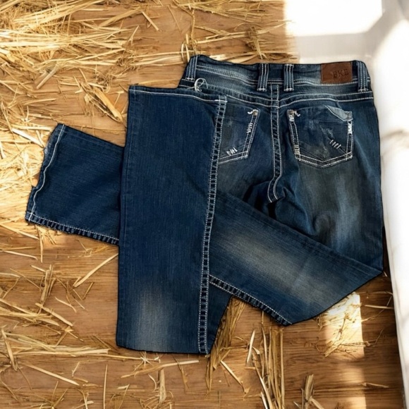 Vintage BKE denim 30” waist XXL long slim boot cut!!! Rare length Vintage - Picture 14 of 16